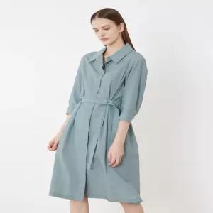 [올리비아로렌]셔츠카라 풀오픈 원피스___VOCOA3M4111