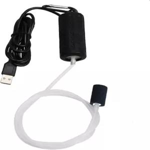 아쿠아리움 에어 펌프 미니 USB 어항 산소 휴대용 초침묵 에어레이터 에너지 절약형 버블러 스톤 및 싱글