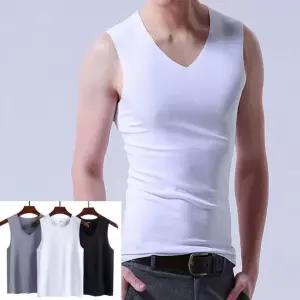 LND 아이스 에어플로우 V넥 남성 심리스 무봉제 쿨 나 hSi5+2Skv