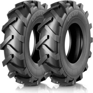 RONPOW 4.80/4.00-8 튜브리스 리어 타인 틸러 타이어 설치가 간편하고 견고한 16인치 펑크 방지 교체