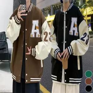 남성 배색 야구잠바 과잠바 블루종 스타디움자켓 점퍼 Pjo1+7bBq