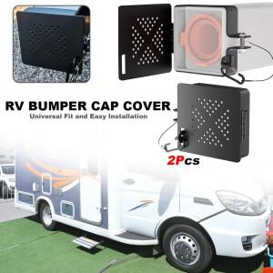 F26A 4인치 RV 사각 범퍼 엔드 캡 메탈 플러그 커버 교체 편리한 보관 솔루션
