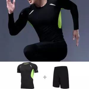 트레이닝2종세트 헬스이너웨어 반팔 반바지 운동복 iOa4+5EIg