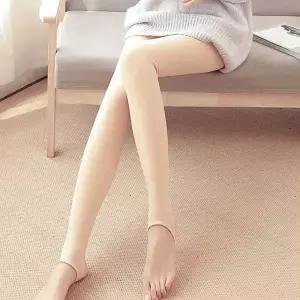 여성용 융털 레깅스 이지 웨어 편한 스판 겨울 타이즈 vHq7+1MSm