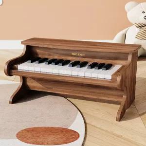독일 riczac 미니 나무피아노 전자 피아노 우드 악보스티커 초보용 우드피아노 음악