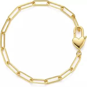 여성용 FRUMOS 18K 금도금 황동 팔찌 앙증맞은 조절 가능한 체인 일상복용 저자극 패션 주얼리