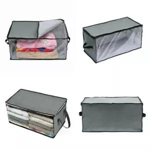 ( )투명창 부직포 옷정리함 그레이 박스 티셔츠