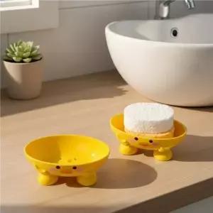 ( )오리 비누각 캐릭터 비누 받침대 욕실 화장실 거치대