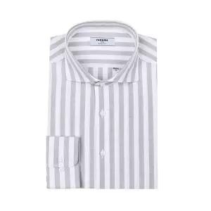 [레노마](광주신세계)(임직원) 봄신상 린넨혼방 런닝 스트라이프 긴소매 셔츠 RNSSL0132GN