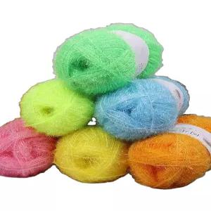 수세미 뜨개실 아크릴 털실 만들기 코바늘 미니 손뜨개실