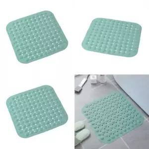 ( )흡착 미끄럼방지 욕실매트 46x46cm 민트 욕실발판 욕실바닥매트