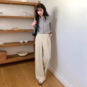 [다잇템] 여성 정장바지 넓은 빅사이즈 코지 바지