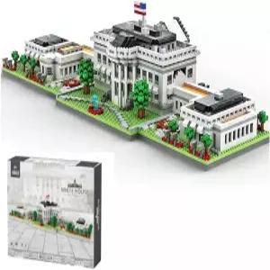 야오제빈 마이크로 미니 블록 백악관 유명 랜드마크 모델 세트 3000피스 - 어린이와 성인을 위한 건축 및