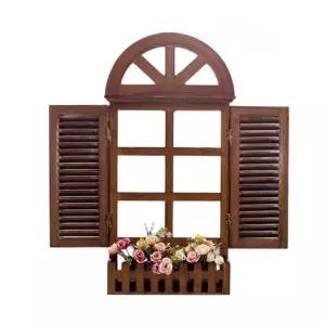 빈티지 창문 인테리어 가짜 프레임 벽장식 모형 엔틱 레트로 스튜디오 소품 메탈