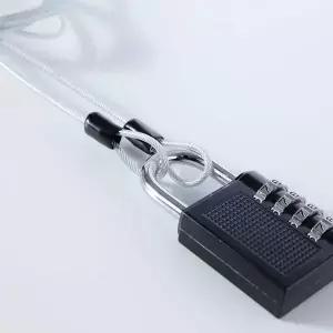 [에이치플러스몰]WL 다용도 와이어 로프 케이블 캐리어 자전거 자물쇠 2M