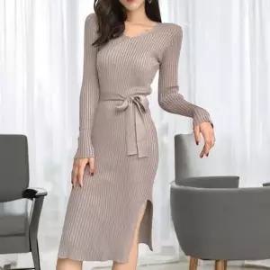 베르 원피스 골지 3컬러 롱원피스 슬림원피스 하객룩 (HSJ-WFFSTNR)