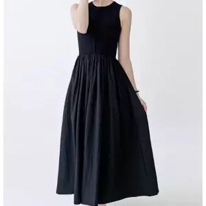 민소매 롱 원피스 플레어 나시 원피스 비치 드레스 (HSJ-WFF3826)