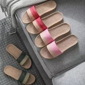 준캡 거실실내화 왕골슬리퍼 투톤왕골