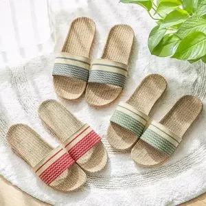 준캡 거실실내화 왕골슬리퍼 물결왕골