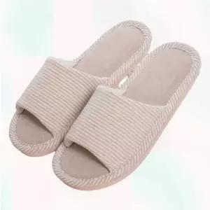 면 실내화 린넨 거실화 실내슬리퍼 쿠션