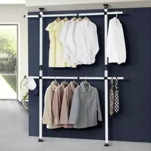 모듈 행거 고정식행거 시스템 옷걸이 2단 스탠드