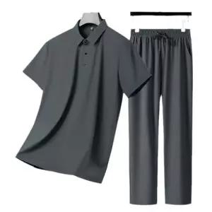 보니따스 남성 캐주얼 가을 여름 긴바지 세트 아이스 반팔 반팔세트 복 트레이닝 중장년 ADOR2