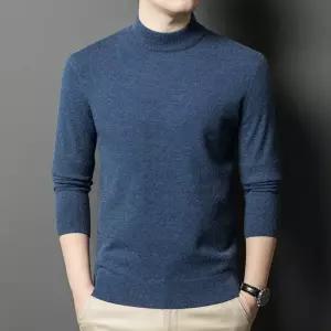 니트 캐주얼 이너 남자폴라니트 폴라 컬러 깔끔한 반 ible1