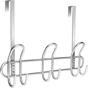 도어 후크 위의 호크무스 무거운 로브 수건 옷 등을 걸 수 있는 코트 걸이 욕실용 은색