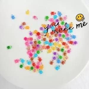 지퍼백 키링 DIY 행운의 초미니 거북이 파츠 100개입