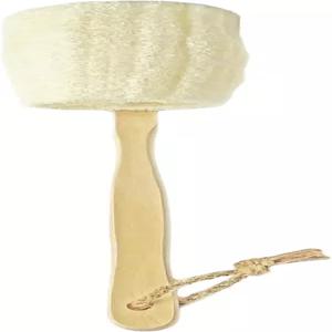 내추럴 루파 각질 제거 목욕 브러시 스틱에 바디 스펀지 긴 나무 손잡이 백 있는 스크러버 남녀용 스파