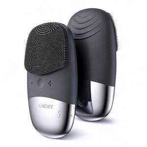 페이셜 클렌징 브러시, 3-in-1 전기 실리콘 클리닝, 충전식 페이스 딥 방수, 진동 그레이 블랙헤드 모공 제거용 리무버, 각질 스크러버, USB IPX7 마사지기,