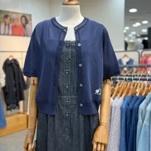 써스데이아일랜드플라워자수 가디건 t254mcd344_DG2374215