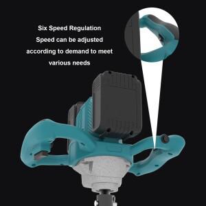 전기 지반 드릴 아이스 오거 100-800RPM 6단계 속도 조절 1200N.m 토션 무선 포스트 홀 디거 파워 헤드