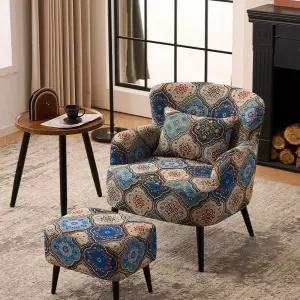 소파 1인용 엔틱 싱글 린넨 카페 포인트