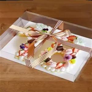 투명 케이크박스 숫자 포장 케이스 대형 아크릴 상자 받침 투명박스 케익세트