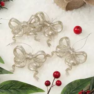 (도토로) 샴페인골드 트리 오너먼트 4p세트(리본)