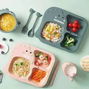 잔솔식판 어린이집 급식판 곡물 가정용 공룡nop399