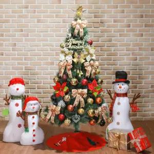 180cm 카니발 골드+레드 눈꽃트리 풀세트 19(0528) 21(6459) B전구