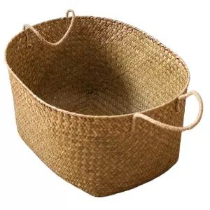 라탄 대형 수납 바구니 과일 수건 피크닉 인테리어