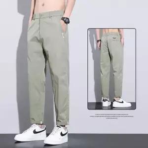 바지 면 캐주얼 여름 남친 일자 슬림핏 긴 정장 쿨링 9부 MF2