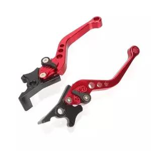 125cc 오토바이용 범용 알루미늄 브레이크 및 클러치 레버 - CNC 듀얼 디스크 교체 핸들1쌍 세트
