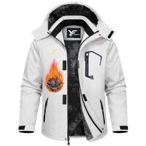 유파우 남성 스키 재킷 방수 따뜻한 스노보드 보온 겨울 코트 야외 추운 날씨 스포츠 작업용