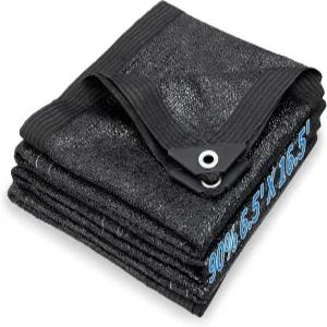 이메키안 90 블랙 선블록 그늘막 천 그롬멧이 있는 자외선 차단 캐노피 정원 온실 퍼골라 뒷마당 파티오 꽃