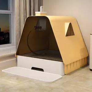 고양이 화장실 배변통 변기 밀폐형 서랍식 냄새차단