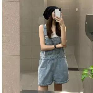 여자 팬츠 데님 캐주얼 러블리 점프슈트 베이직 멜빵 스트릿 스타일 반 5부 다올2