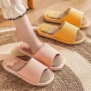 실내용 여름 미끄럼방지 린넨 거실화 슬리퍼 사계절 린넨슬리퍼 사계절슬리퍼