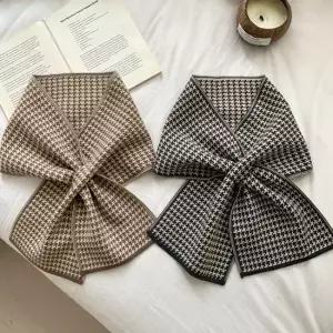 얇은 고리형 목도리 끼우는 머플러 쁘띠머플러 짧은목도리 짧은머플러 여성머플러