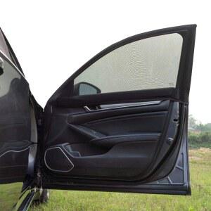 자동차 전면 창문 가리개, 2팩 슈퍼 스트레치 메시 자동차 창문 스크린 햇빛 가리개 모기장 커튼 커버 95% 자동차 SUV 캠핑용