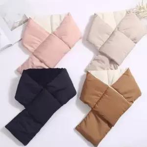 경량 패딩넥 방한 남녀 겨울 워머 쁘띠 따뜻한 숏머플 패딩목도리 패딩머플러 패딩넥워머