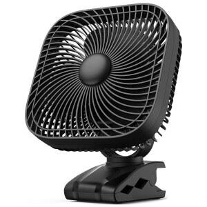 SLENPET 20000mAh 충전식 휴대용 선풍기, 지난 78시간, 4스피드 캠핑용 라이트 & 후크가 장착된 배터리 작동식 책상 야외 골프 카트 유모차 8인치 개인 선풍기